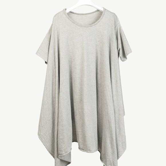 Complex Geometries Grey-Jersey Oversized Short-Sleeve Top - Picture 2 of 8